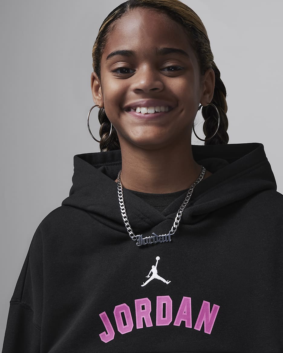 Jordan Y2K Older Kids' Pullover Hoodie - Black