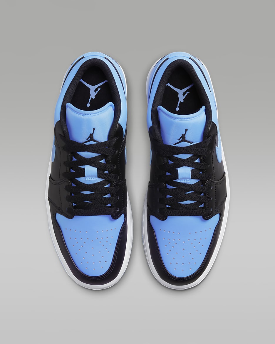 Air Jordan 1 Low Men's Shoes - Black/University Blue/White/Black