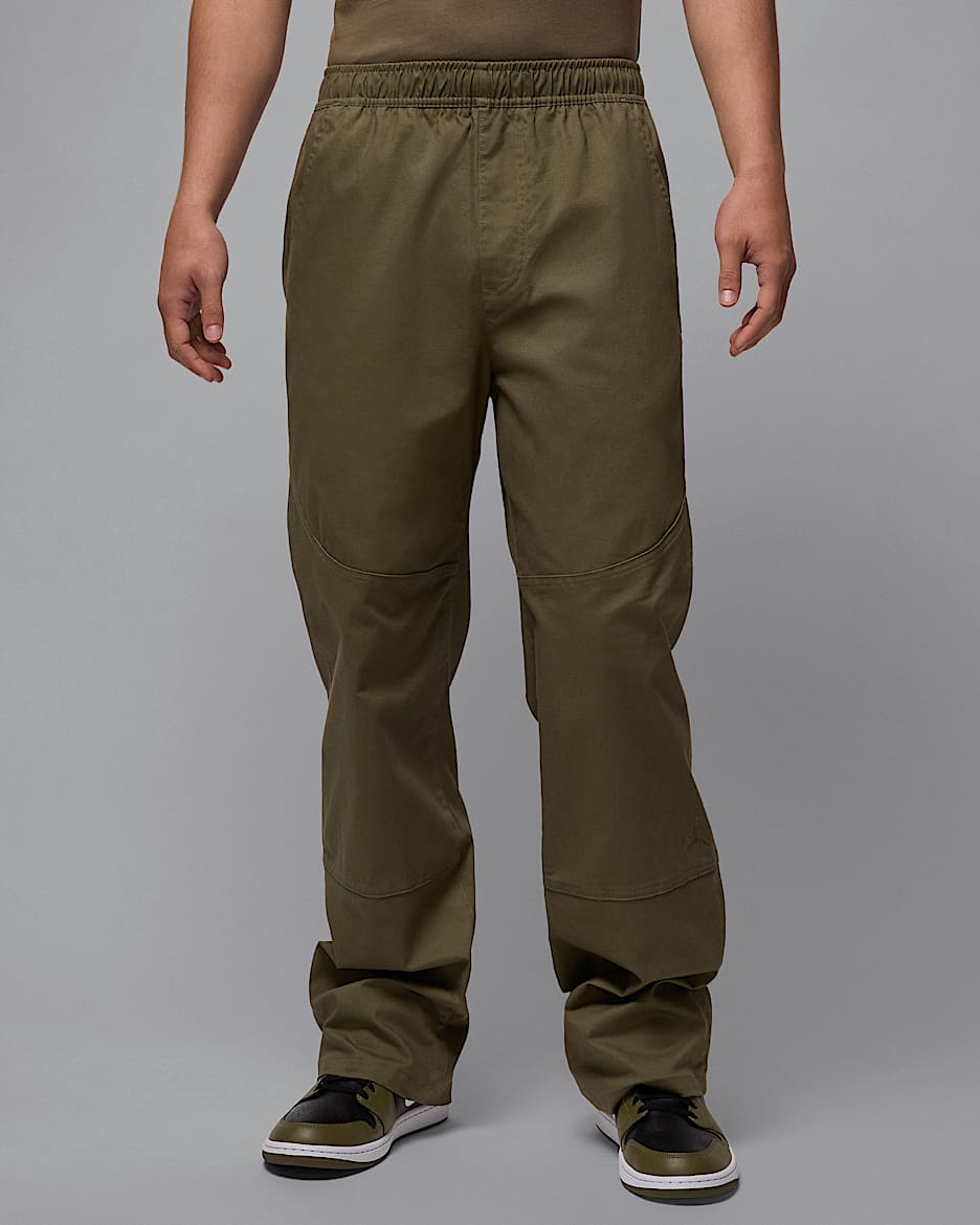 Jordan Essentials Men's Woven Trousers - Medium Olive/Medium Olive