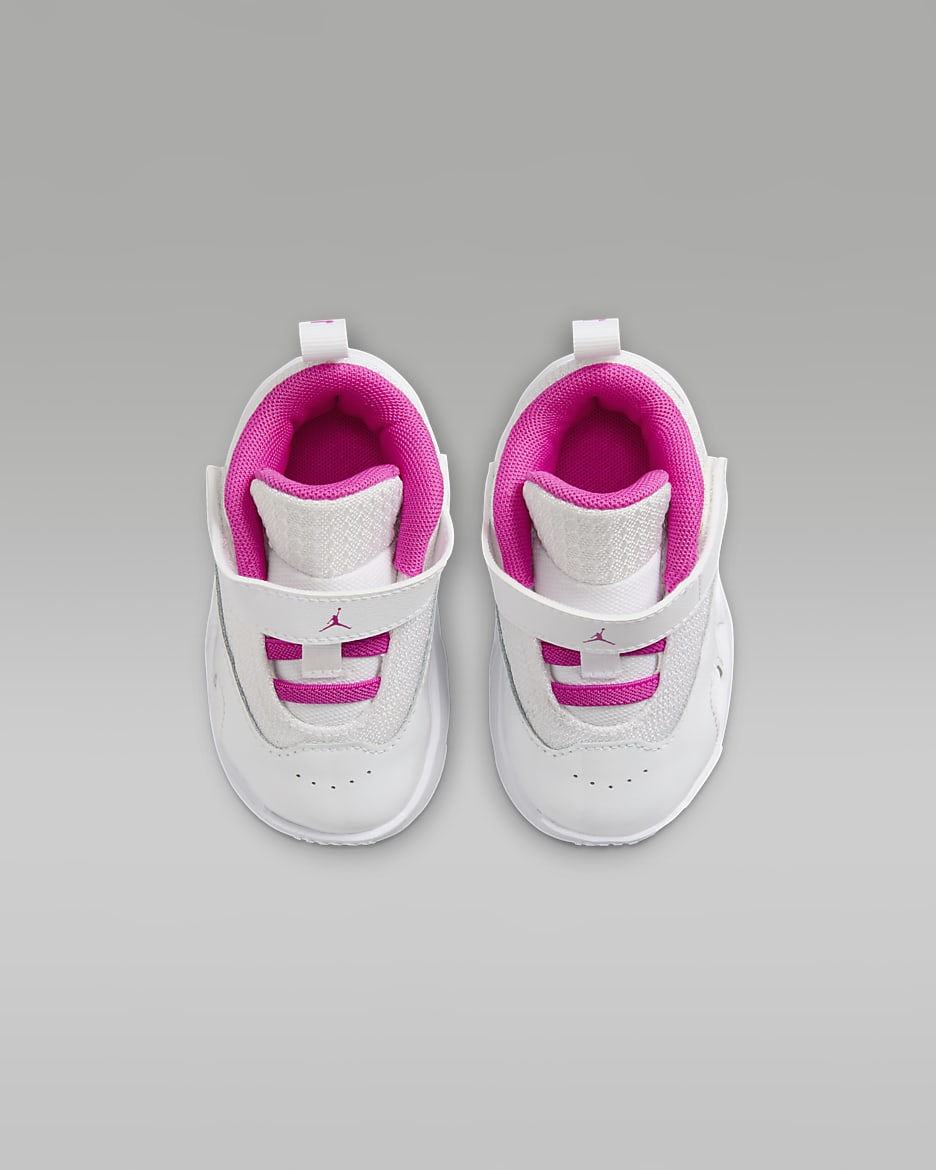 Jordan Max Aura 6 Baby/Toddler Shoes - White/Fire Pink