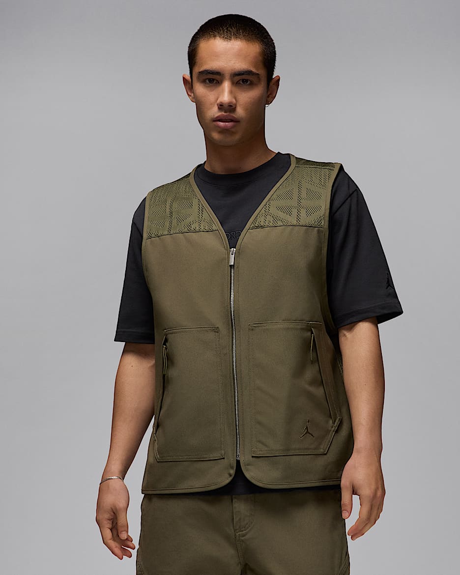 Jordan Essentials Men's Gilet - Medium Olive