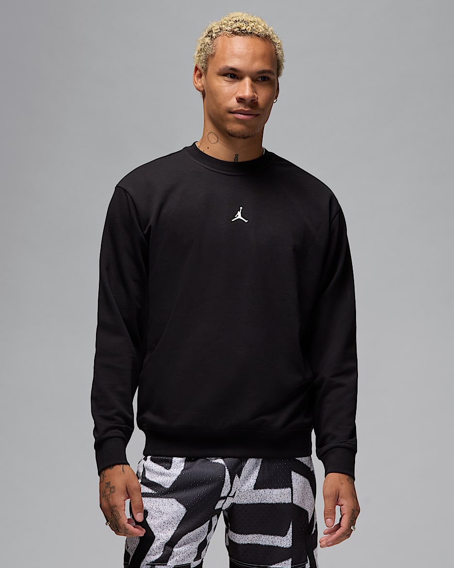 Felpa a girocollo Dri-FIT Jordan Sport Crossover – Uomo - Nero/Bianco
