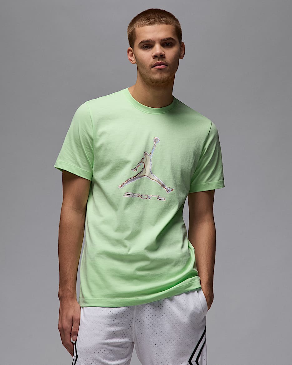 Playera Dri-FIT para hombre Jordan Sport - Verde vapor/Blanco