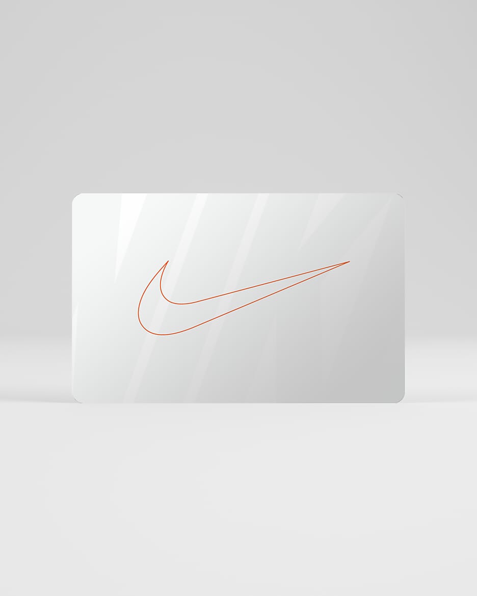 La tarjeta de regalo digital Nike llega por correo electrónico en aproximadamente dos horas o menos - Blanco