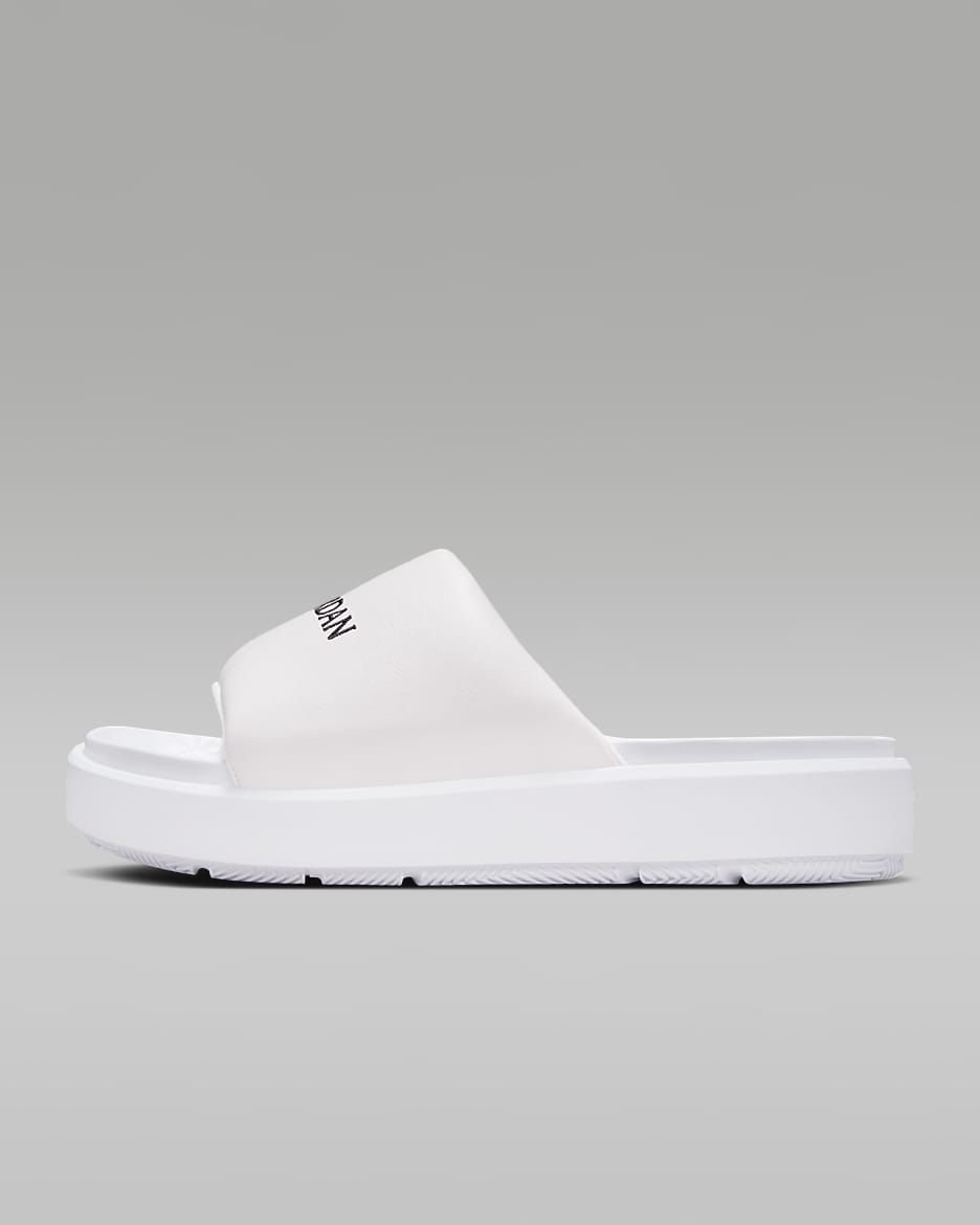 Jordan Sophia Women's Slides - White/Neutral Grey/Black