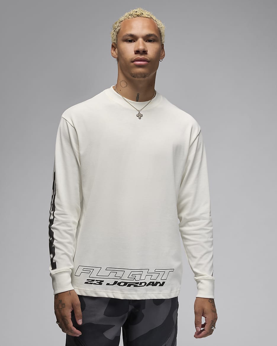 Jordan MVP Men's Long-Sleeve T-Shirt - Sail/Black