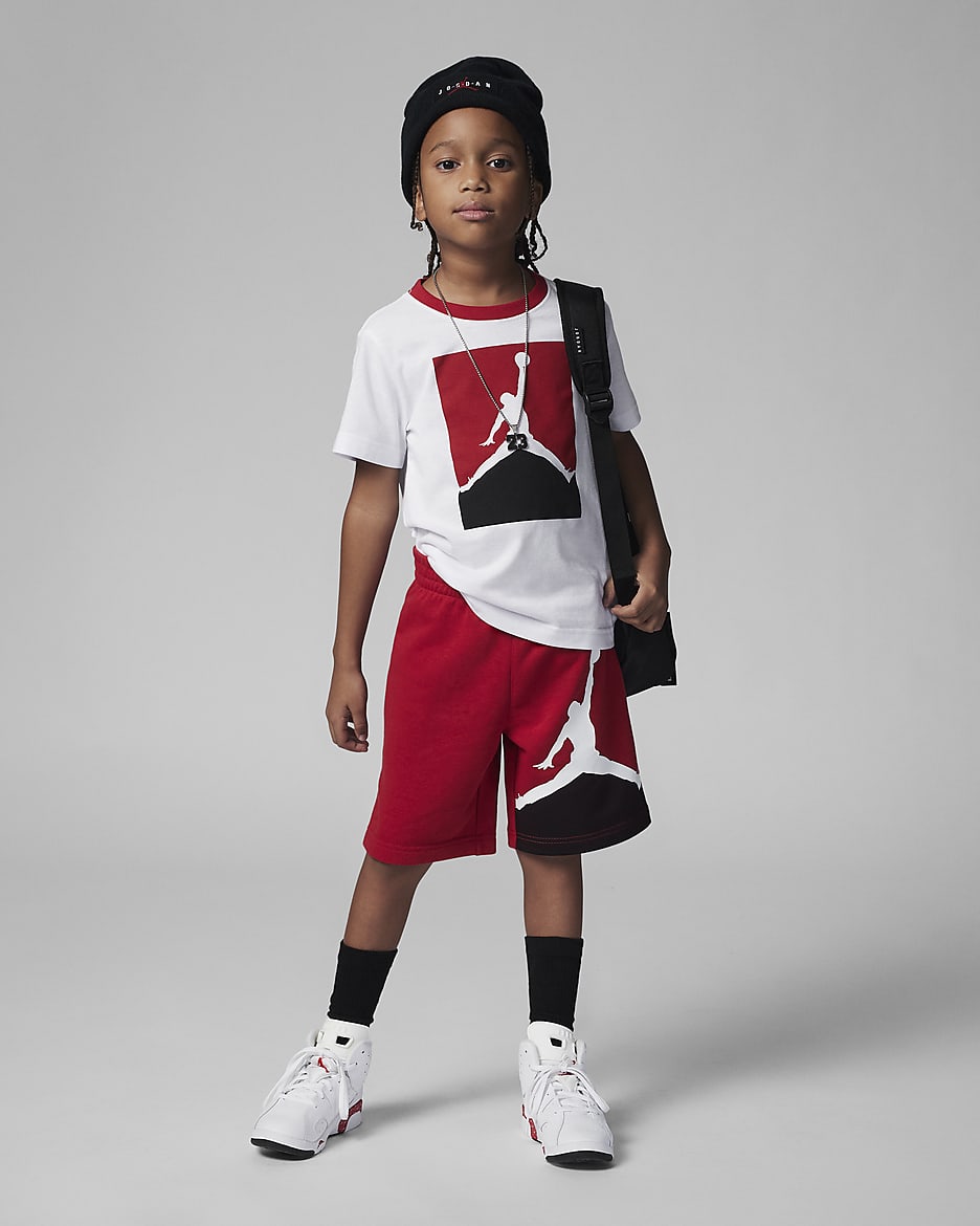 Jordan Jumpman French Terry Shorts Set Younger Kids' Set - Gym Red