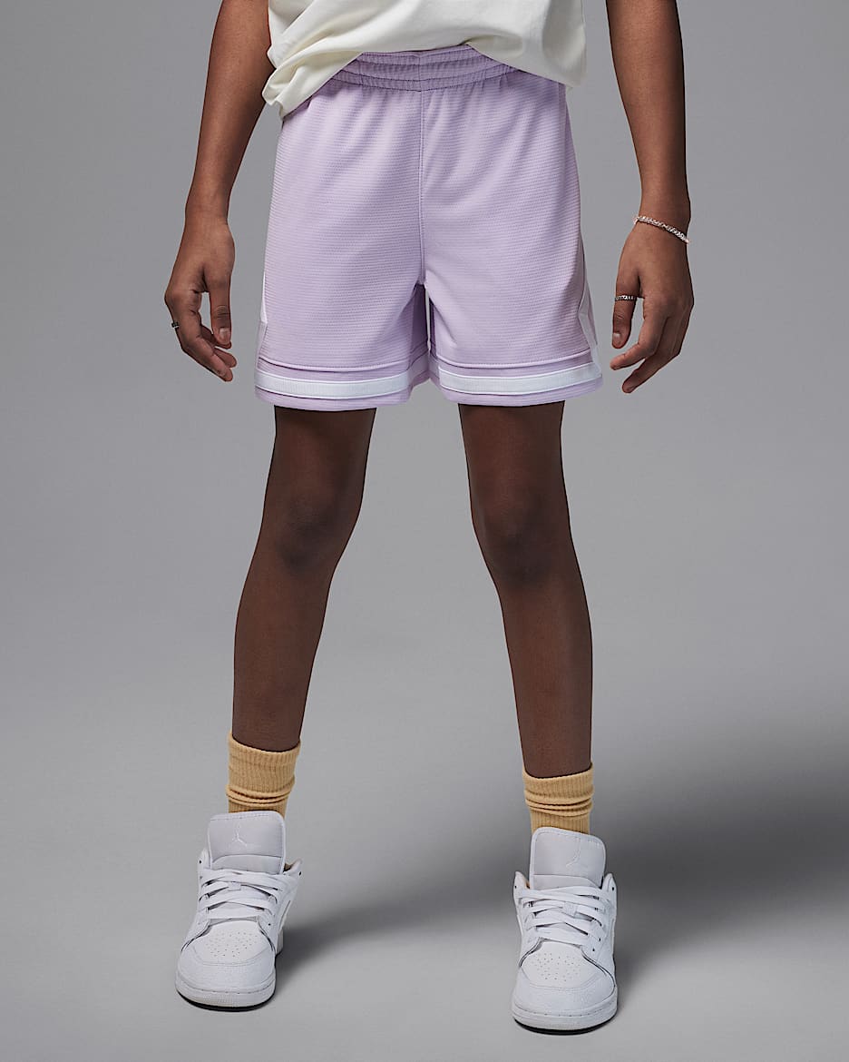 Jordan Dri-FIT Big Kids' Diamond Shorts - Doll