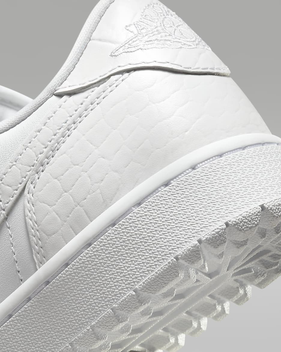 Air Jordan 1 Low G Golf Shoes - White/Pure Platinum/White