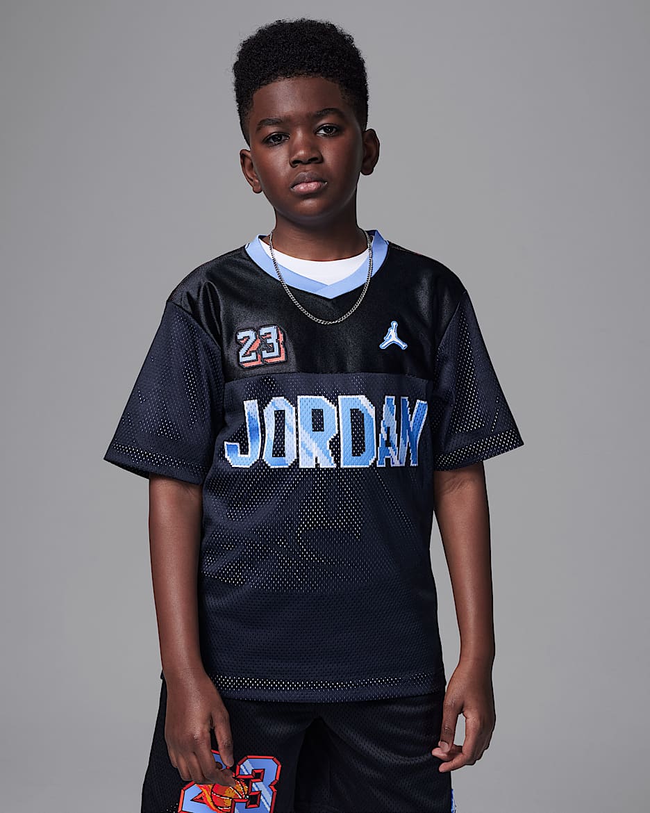 Jordan Customized Air Big Kids' Soccer Jersey - Black