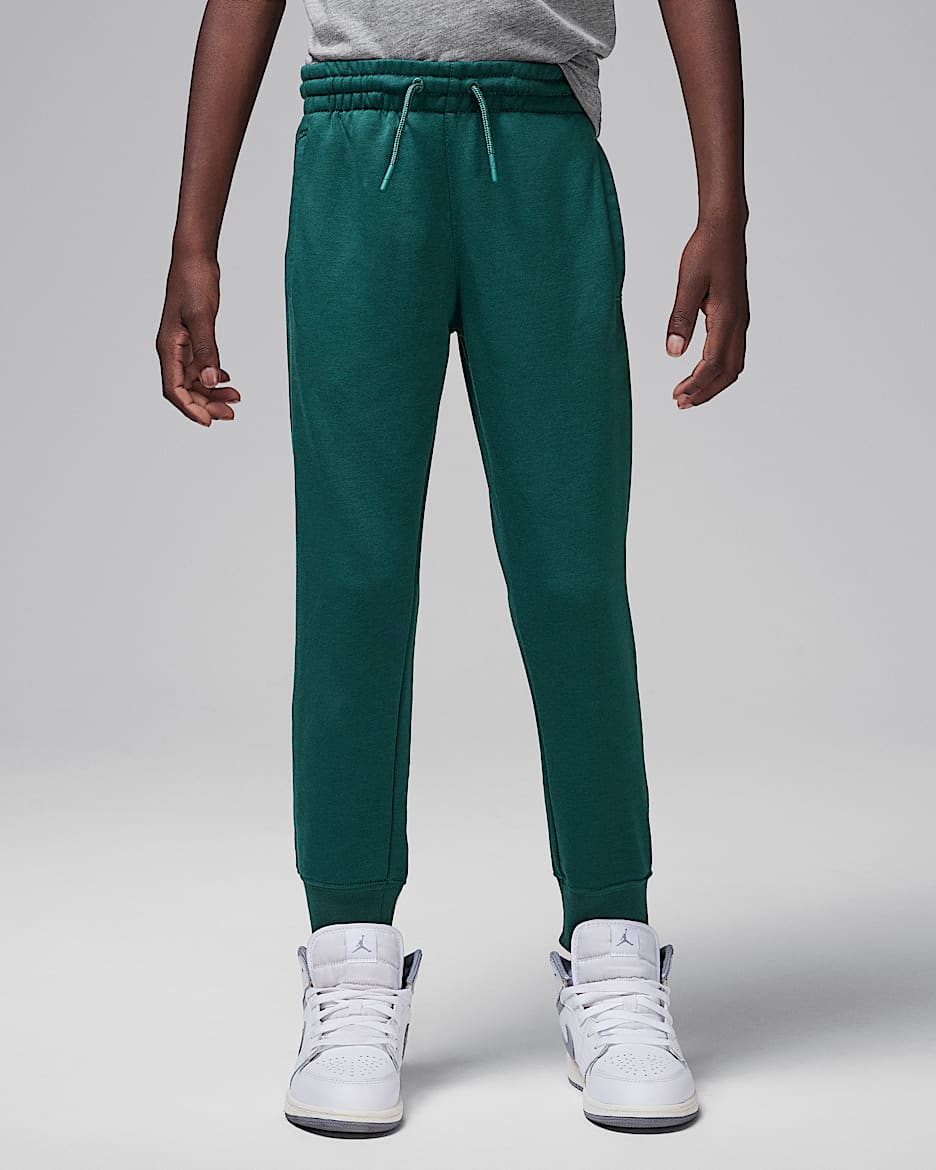 Pants de French Terry para niños talla pequeña Jordan MJ Flight MVP - Verde oxidado