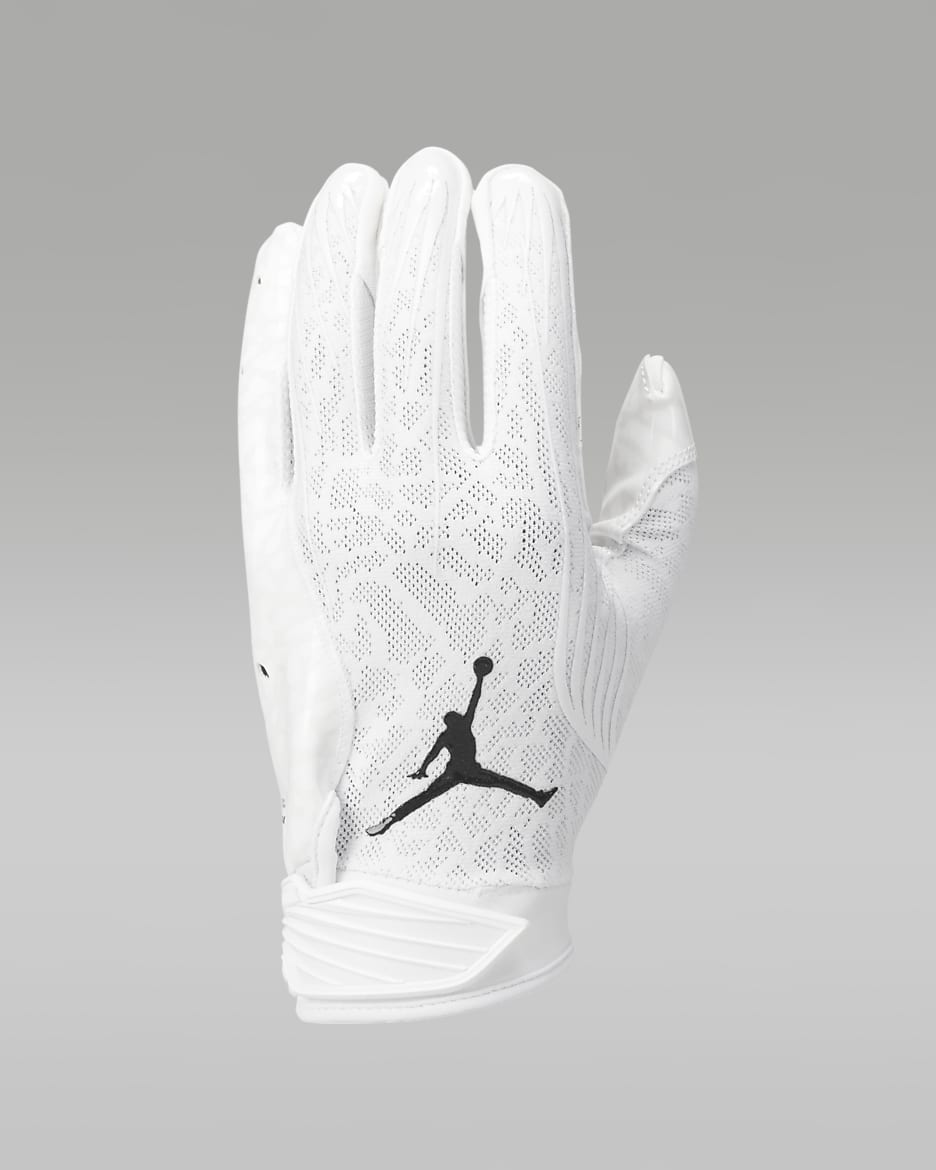 Jordan Fly Lock Football Gloves (1 Pair) - White