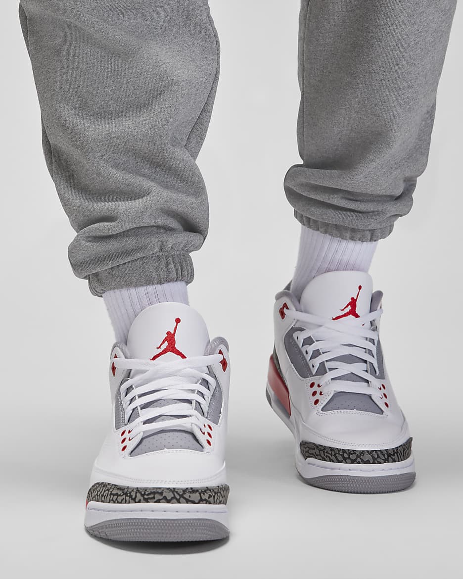 Jordan Flight Fleece joggebukse til herre - Carbon Heather/Sail