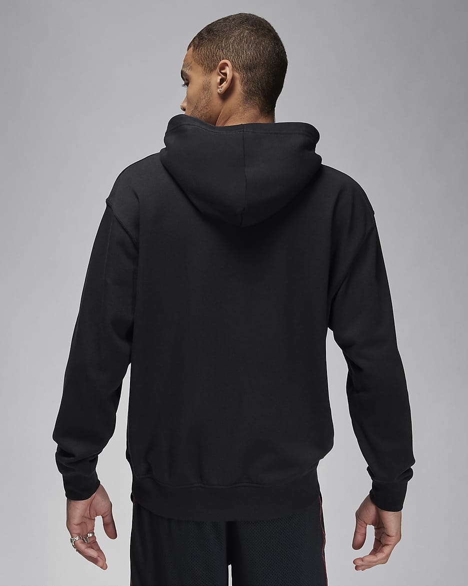 Felpa pullover in fleece con cappuccio Jordan Flight MVP – Uomo - Nero