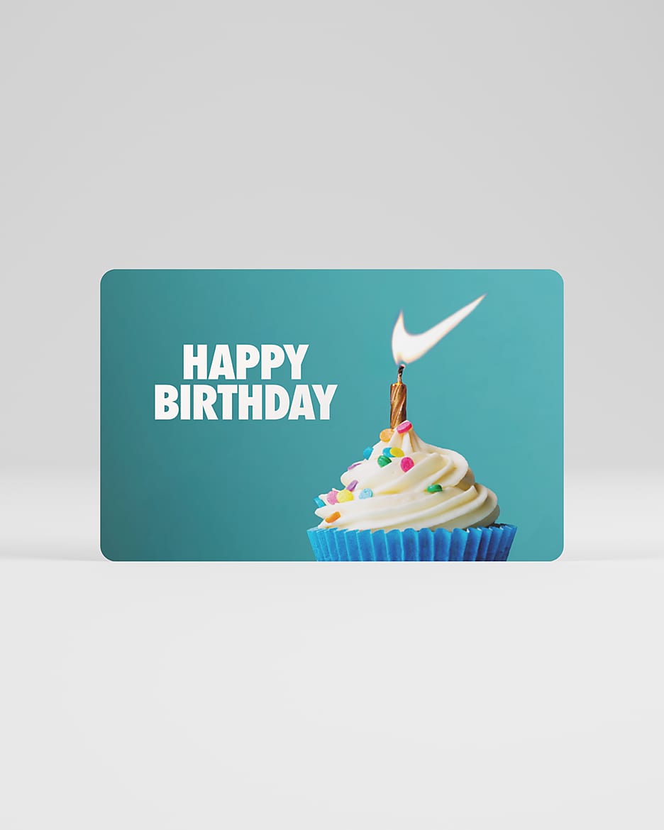 La tarjeta de regalo Nike se envía por correo en una minicaja de tenis Nike - Azul verdoso