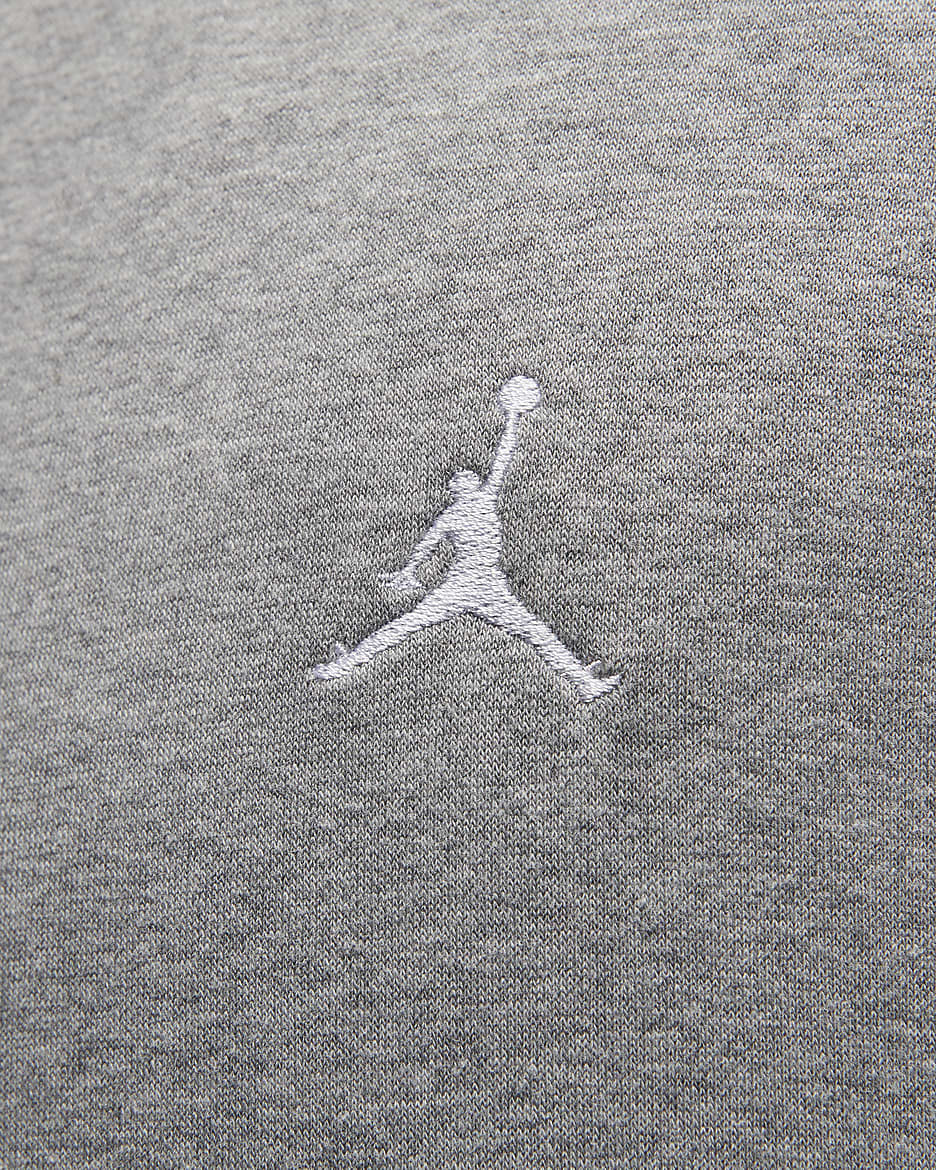 Jordan Brooklyn Fleece Men's Printed Pullover Hoodie - Carbon Heather/White