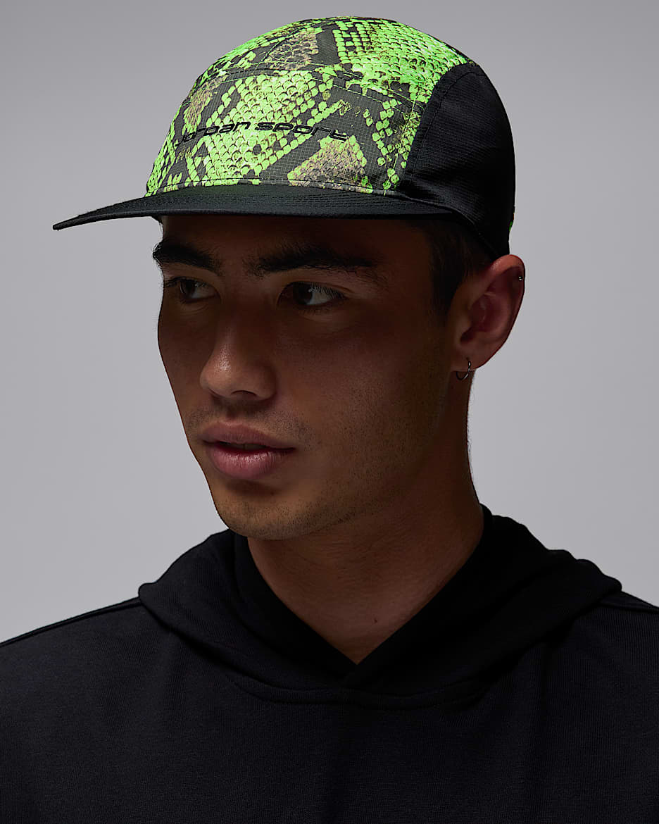 Gorra Dri-FIT sin estructura Jordan Sport Fly - Negro/Verde eléctrico/Negro