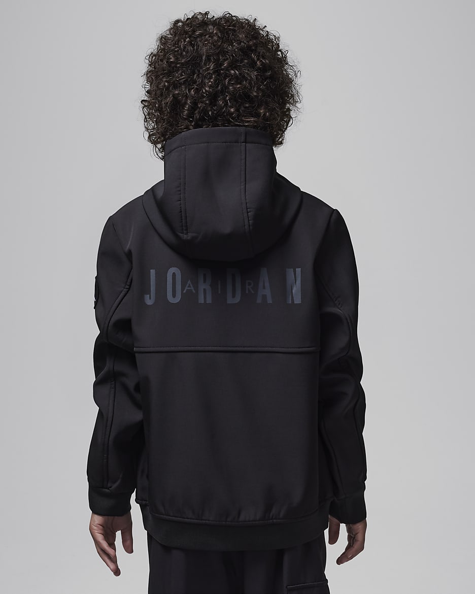 Jordan Softshell-Jacke (ältere Kinder) - Schwarz