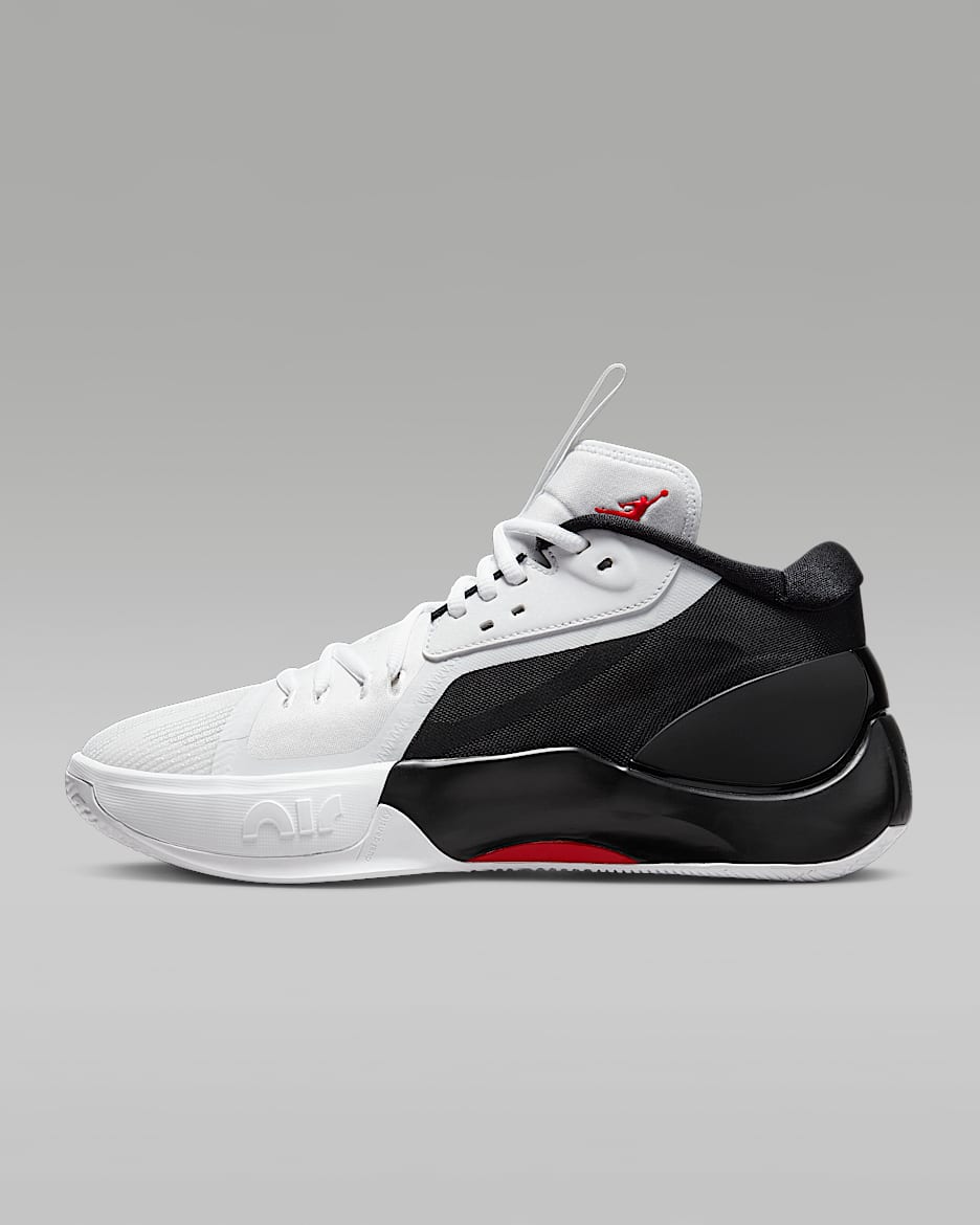 Jordan Zoom Separate PF Basketball Shoes - Black/White/University Red