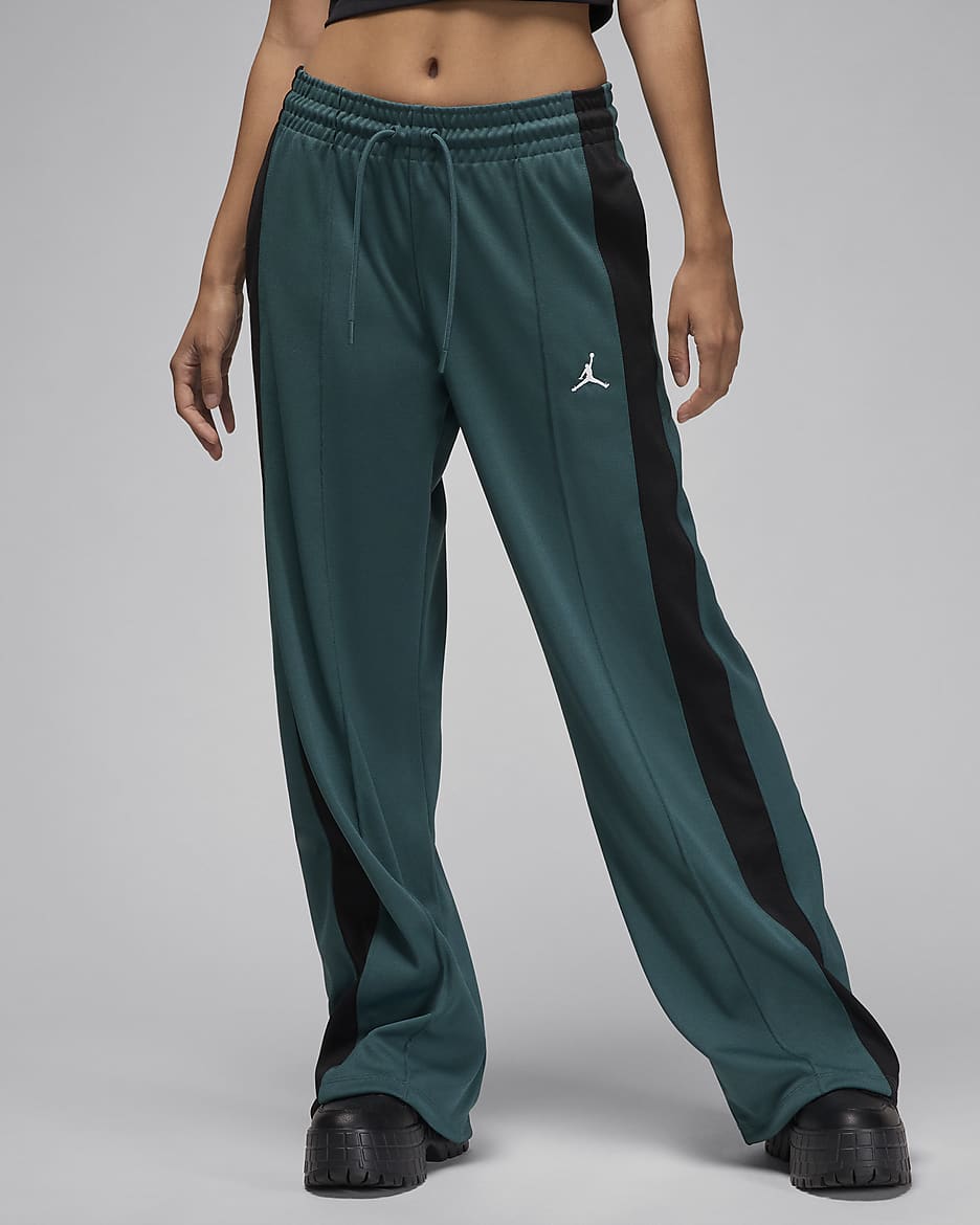 Track pants in maglia Jordan – Donna - Oxidized Green/Nero/Bianco