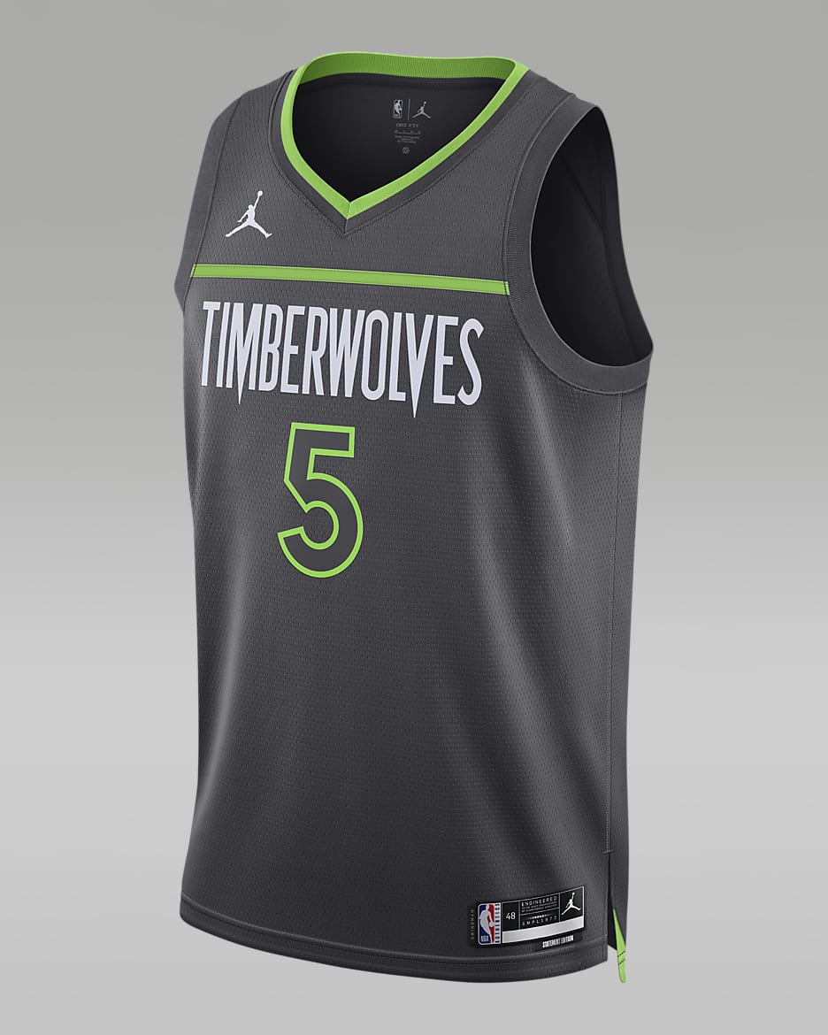 Jersey Jordan Dri-FIT de la NBA Swingman para hombre Minnesota Timberwolves Statement Edition - Antracita