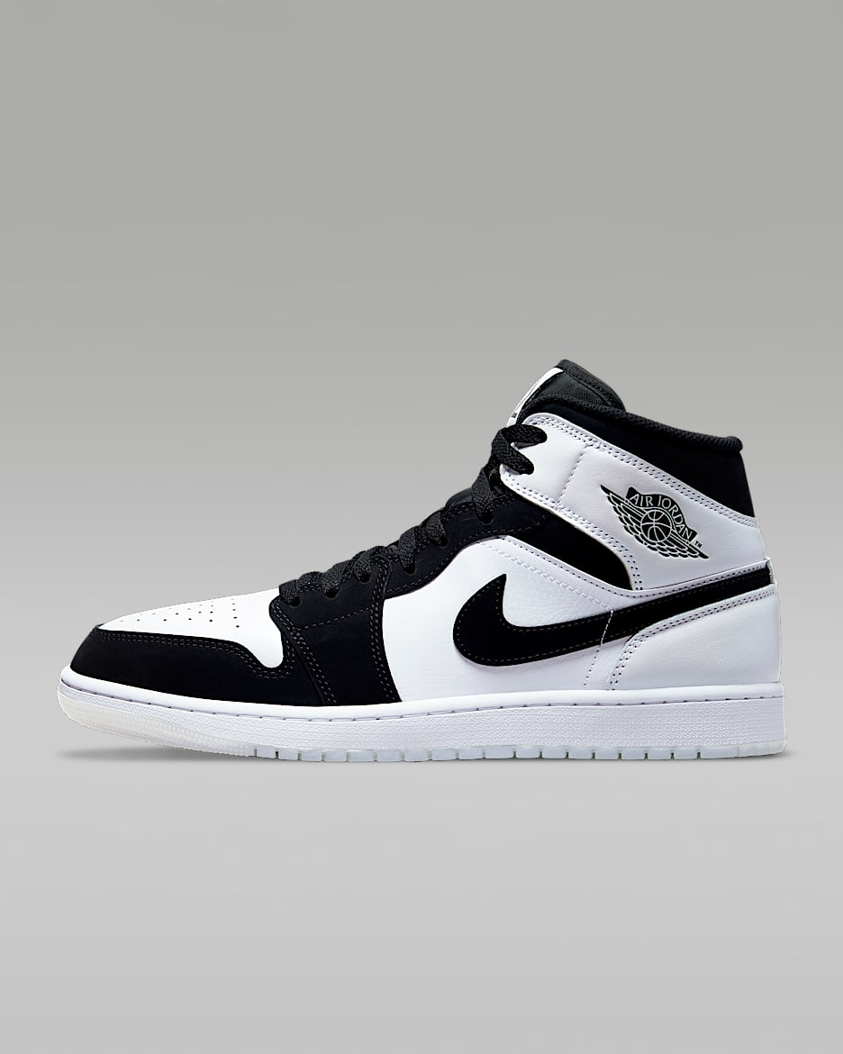 Air Jordan 1 Mid SE-sko til mænd - hvid/multifarvet/sort