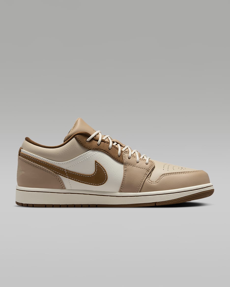 Air Jordan 1 Low SE Men's Shoes - Hemp/Sail/Oatmeal/Light British Tan