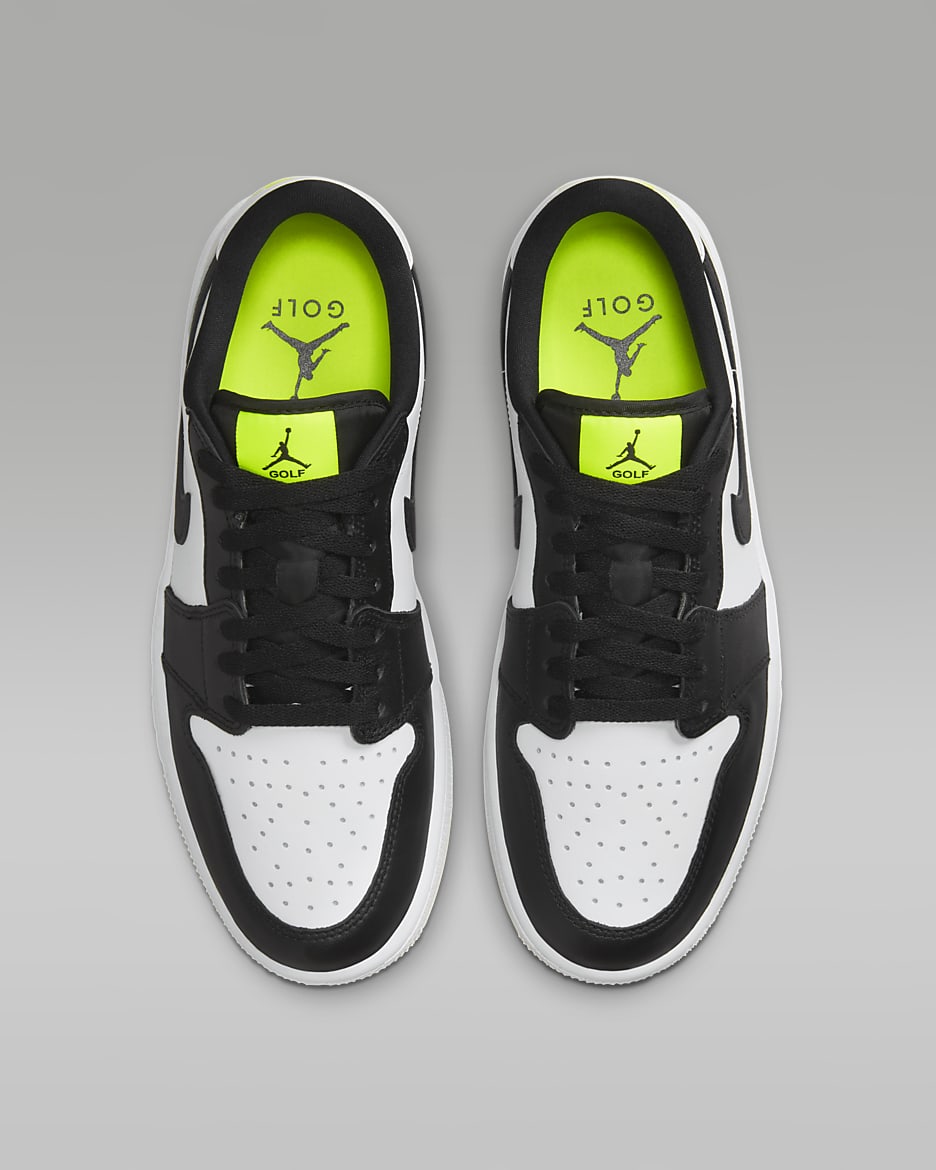 Air Jordan 1 Low G Golf Shoes - White/Phantom/Volt/Black