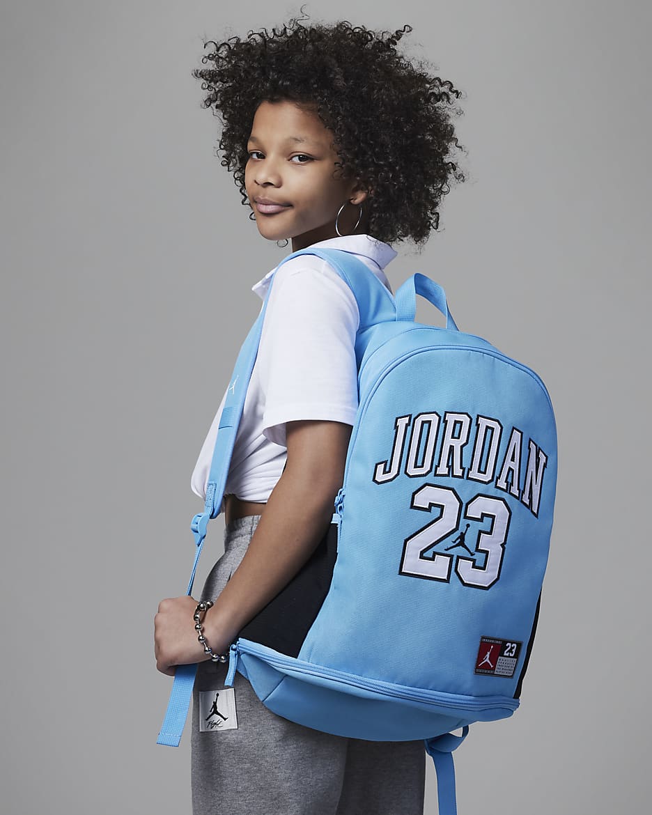 Jordan Big Kids' Jersey Backpack (27L) - University Blue