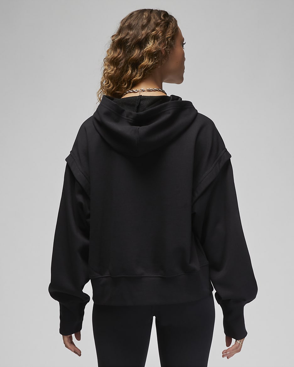 Jordan Sport Sudadera con capucha de tejido Fleece - Mujer - Negro/Stealth