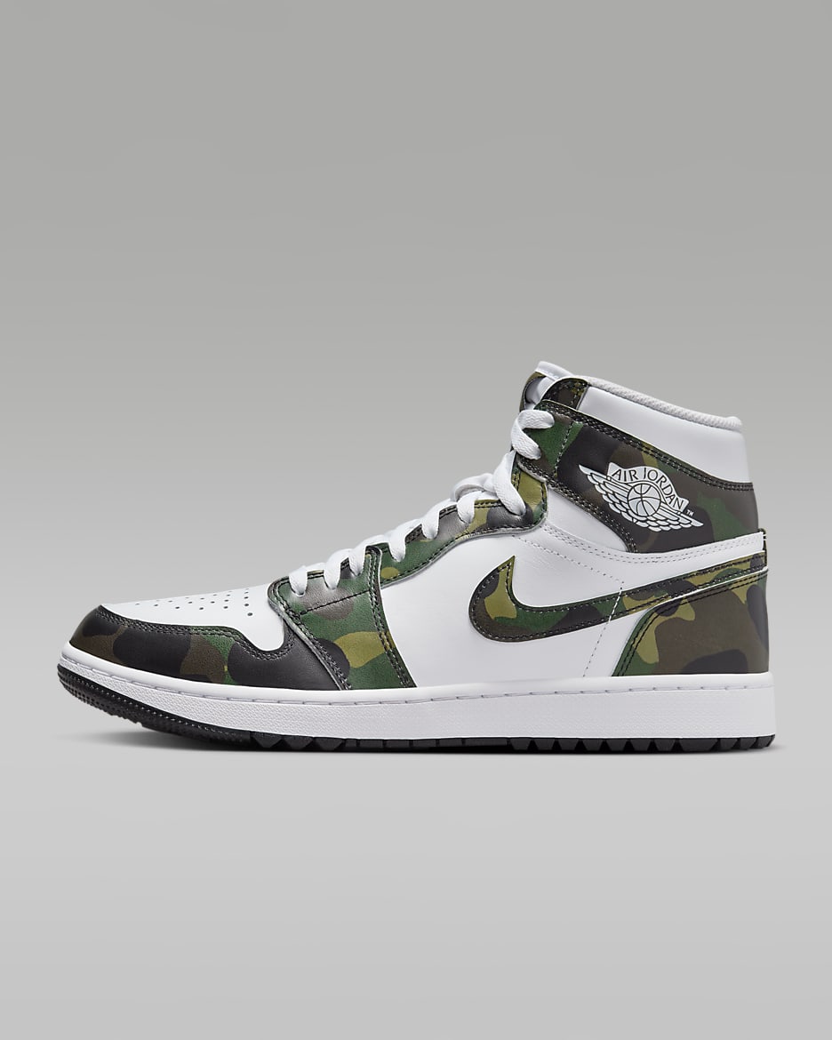 Air Jordan I High G Men's Golf Shoes - Legion Green/Black/White