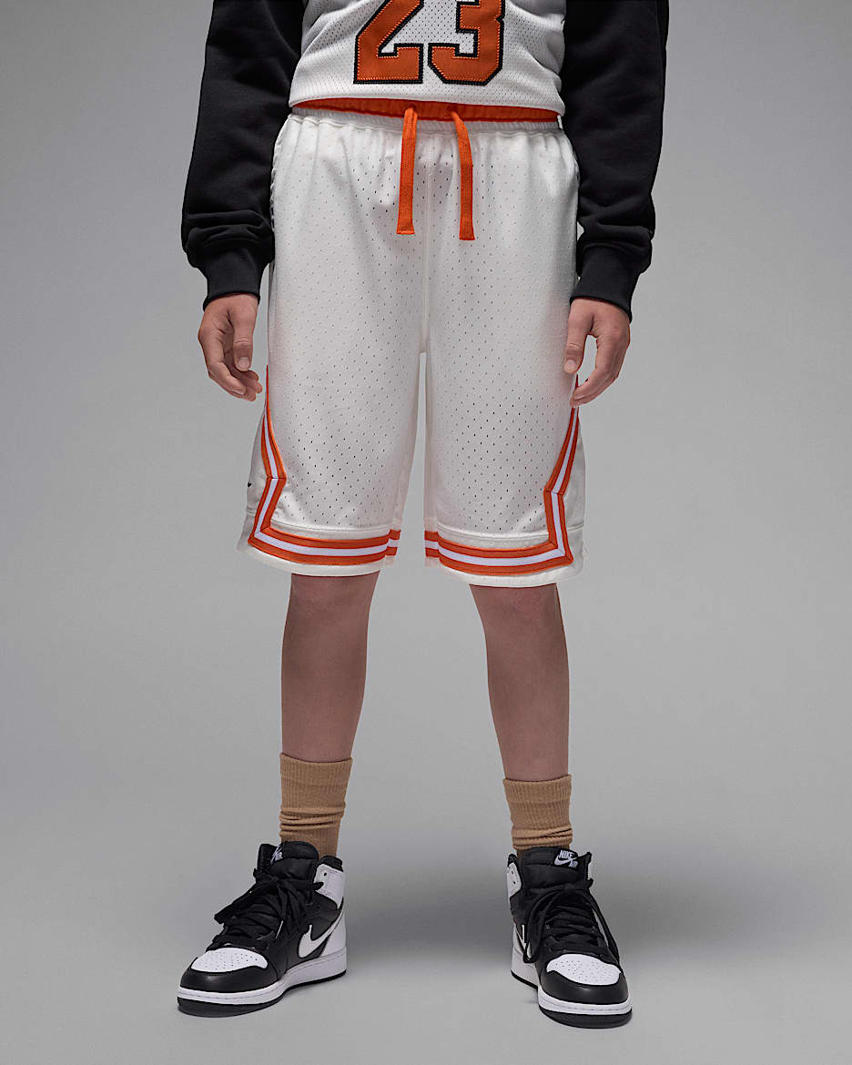 Jordan Sport Big Kids' Dri-FIT Diamond Shorts - Sail
