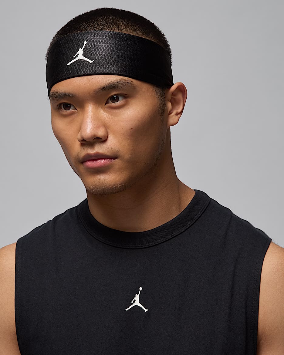Bandeau de sport haute-performance Dri-FIT Jordan - Noir/Blanc