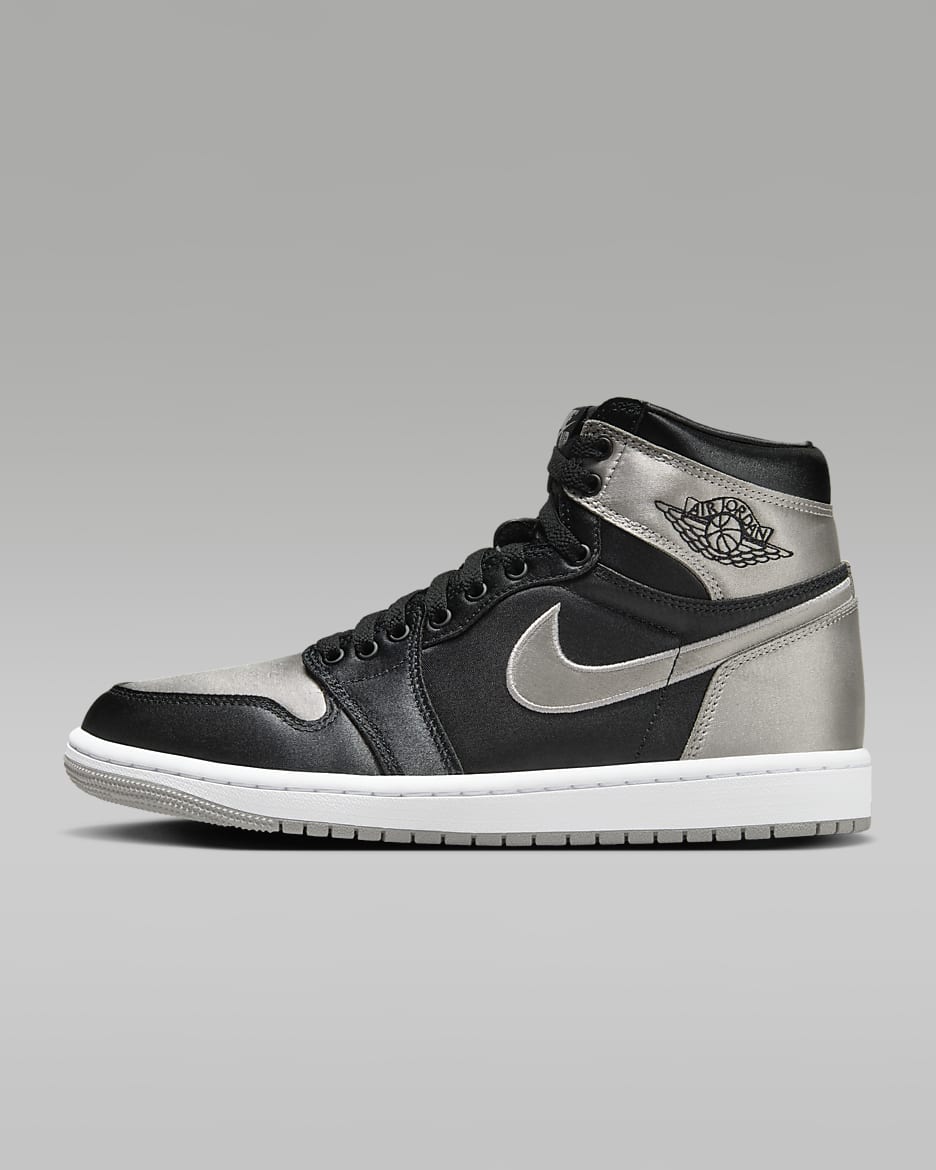 รองเท้าผู้หญิง Air Jordan 1 Retro High OG - ดำ/ขาว/Medium Grey