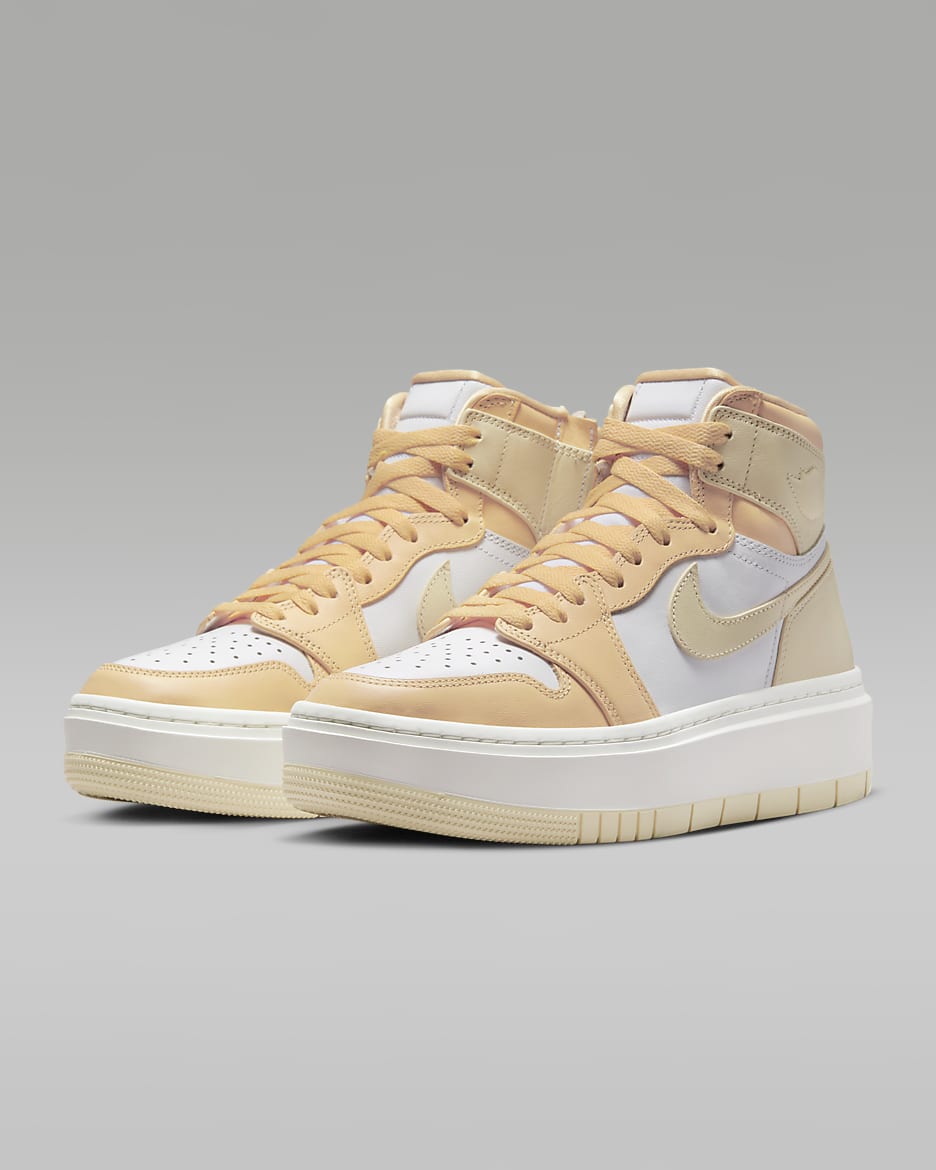 Air Jordan 1 Elevate High Kadın Ayakkabısı - Celestial Gold/Beyaz/Sail/Muslin