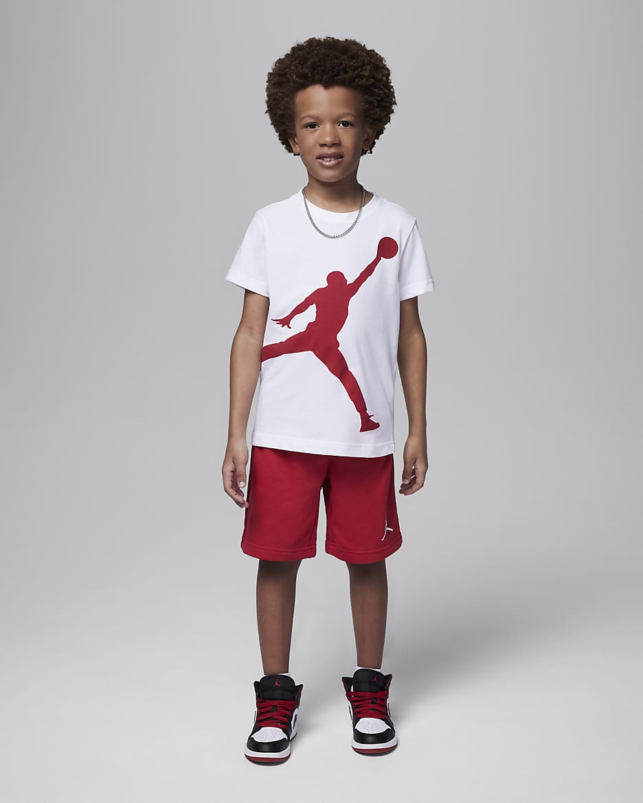 Jordan Little Kids' Jumpman 2-Piece Shorts Set - Gym Red
