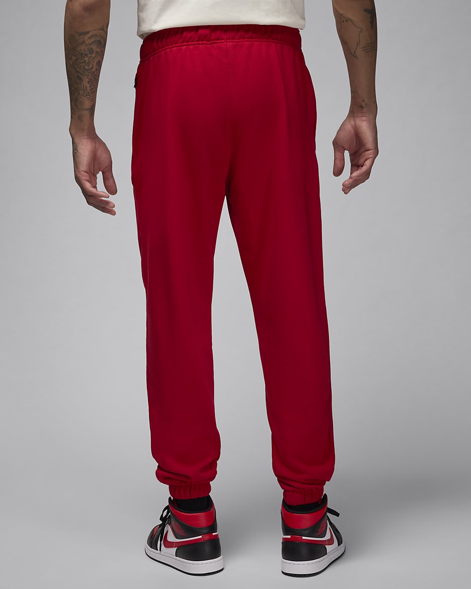 Jordan Sport Crossover Dri-FIT fleecebukse til herre - Gym Red/Svart