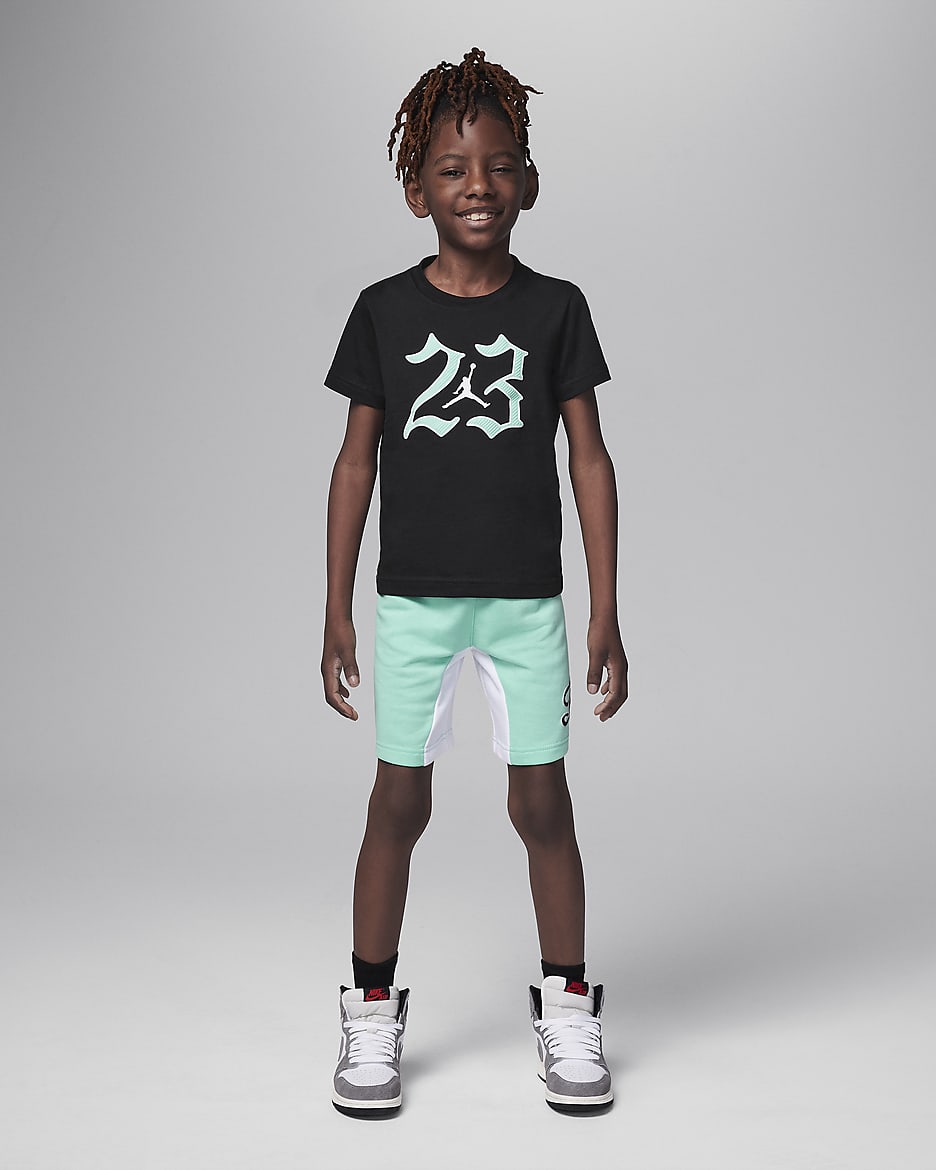 Jordan MVP 23 Little Kids' Shorts Set - Emerald Rise