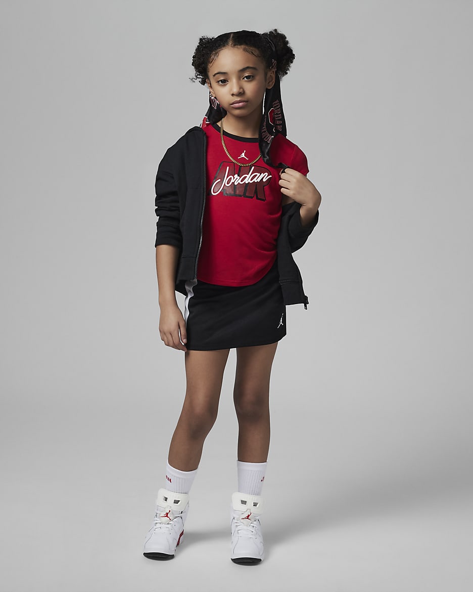 Jordan Air-Ress Skort Set Little Kids' Set - Black