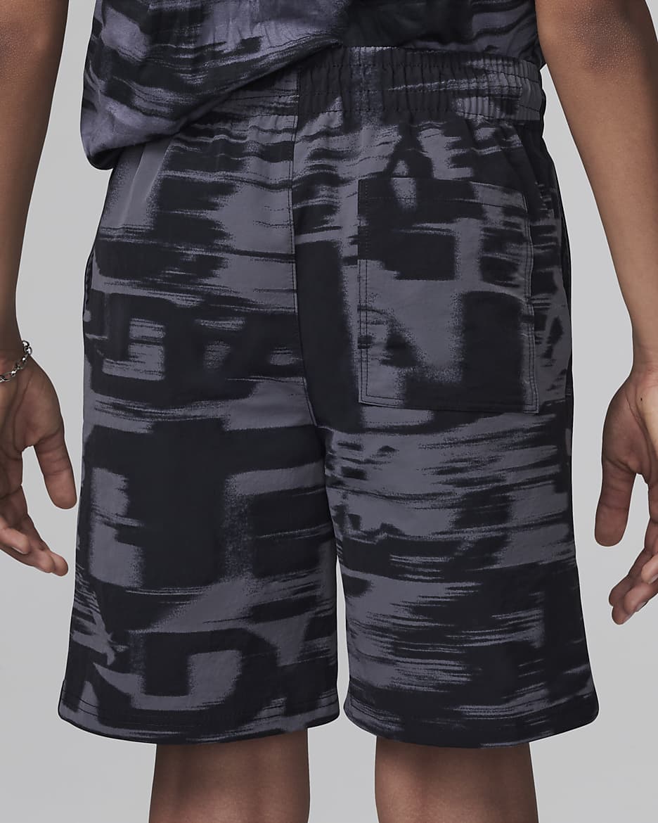 Jordan MJ Flight MVP Big Kids' Printed Woven Shorts - Black