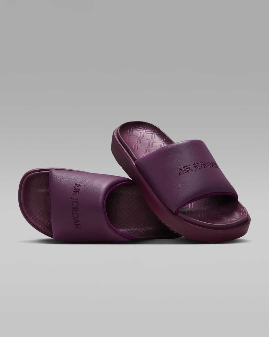 Jordan Sophia Women's Slides - Bordeaux/Fire Pink/Burgundy Crush