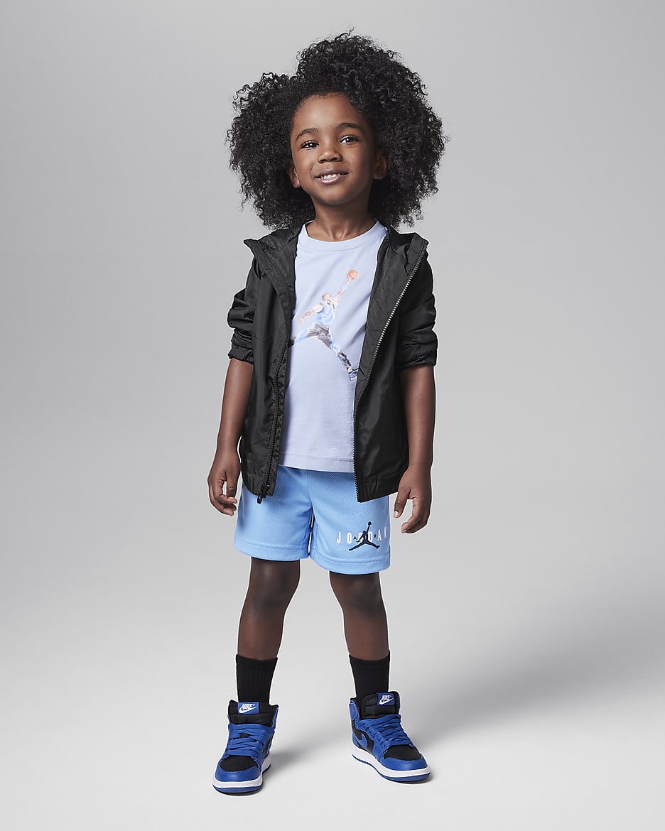 Shorts de malla con gráfico infantil Jordan Essentials - Azul universitario