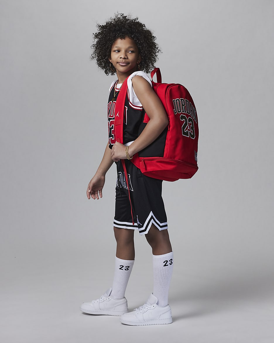 Jordan Jersey Backpack Big Kids' Backpack (27L) - Gym Red