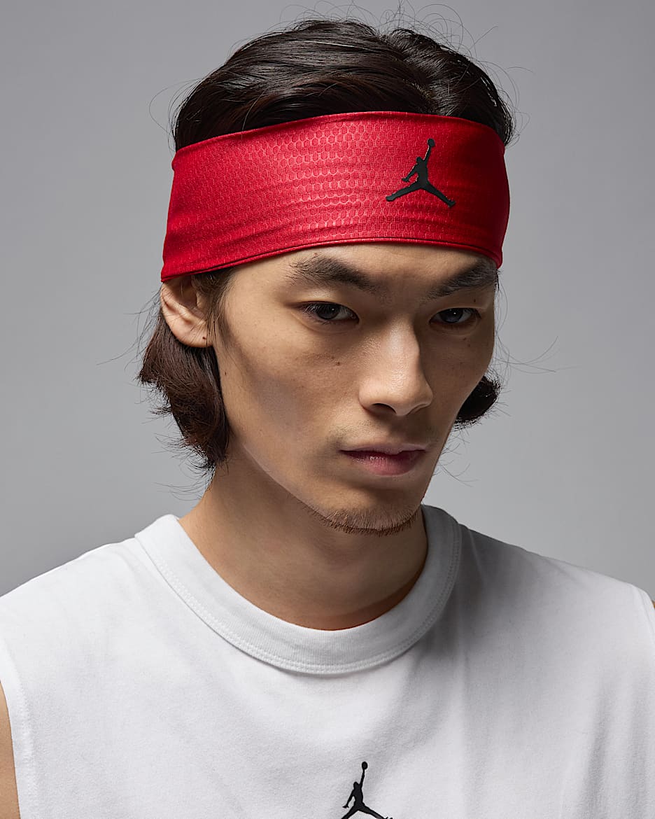 Jordan Dri-FIT Performance Sport Headband - Gym Red/Black