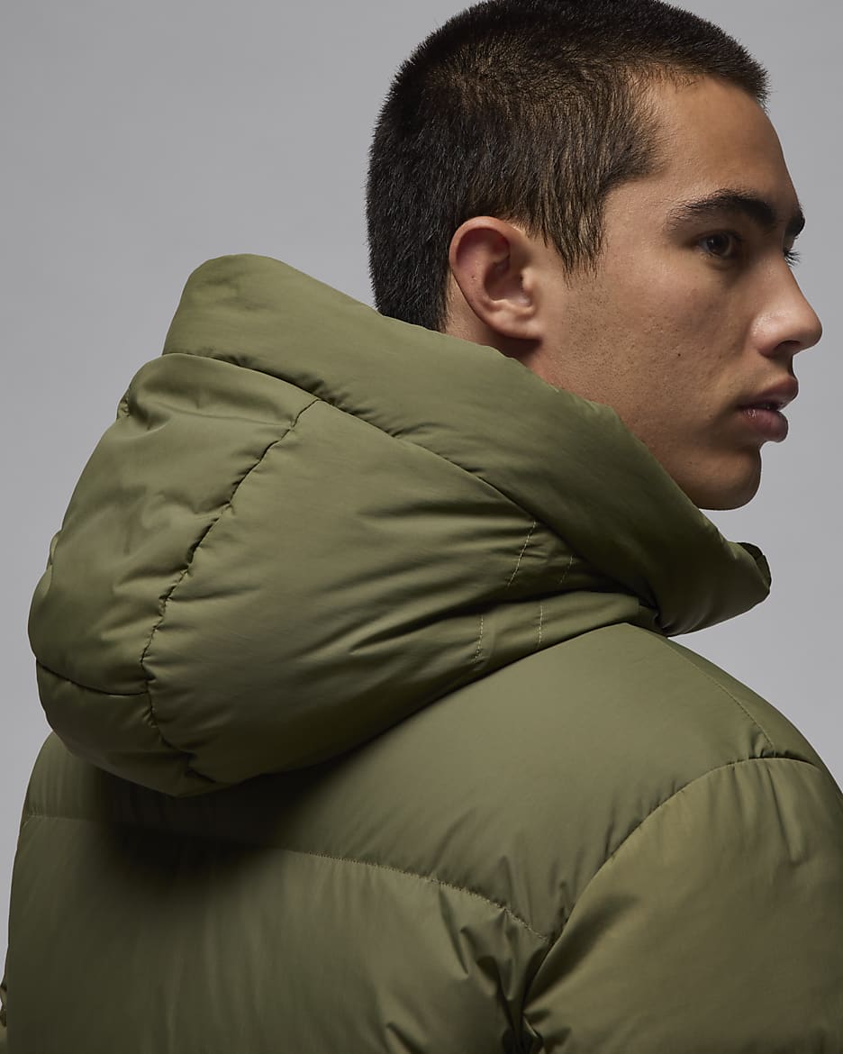 Parka en duvet Jordan Flight pour homme - Medium Olive