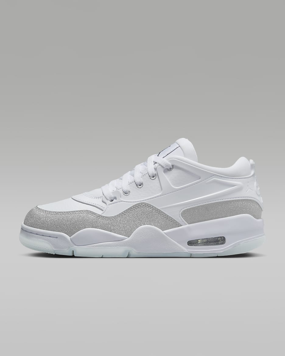Air Jordan 4 RM Women's Shoes - White/White/Metallic Silver/White
