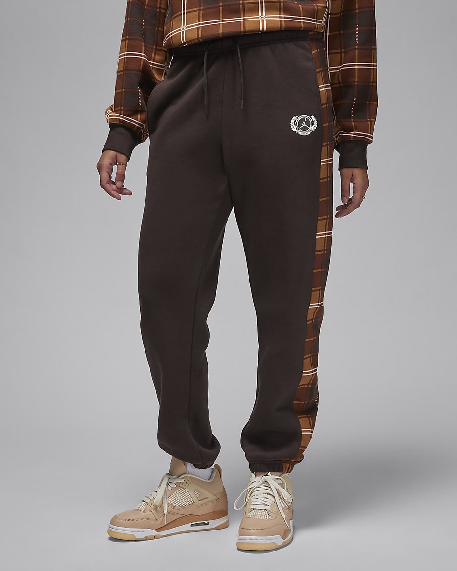 Jordan Brooklyn Women's Fleece Pants - Velvet Brown/Sail