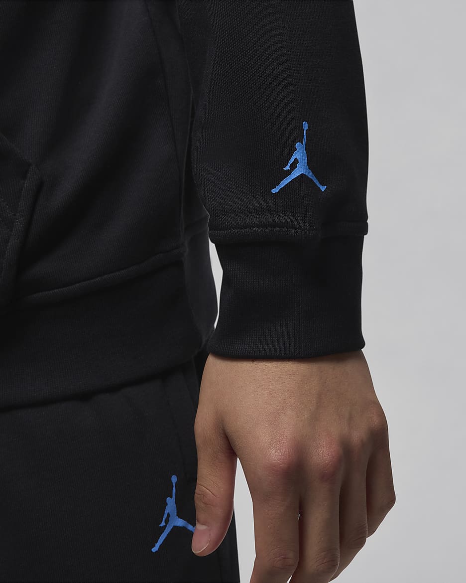 Jordan Sport Crossover Men's Dri-FIT Pullover Hoodie - Black/Legend Blue