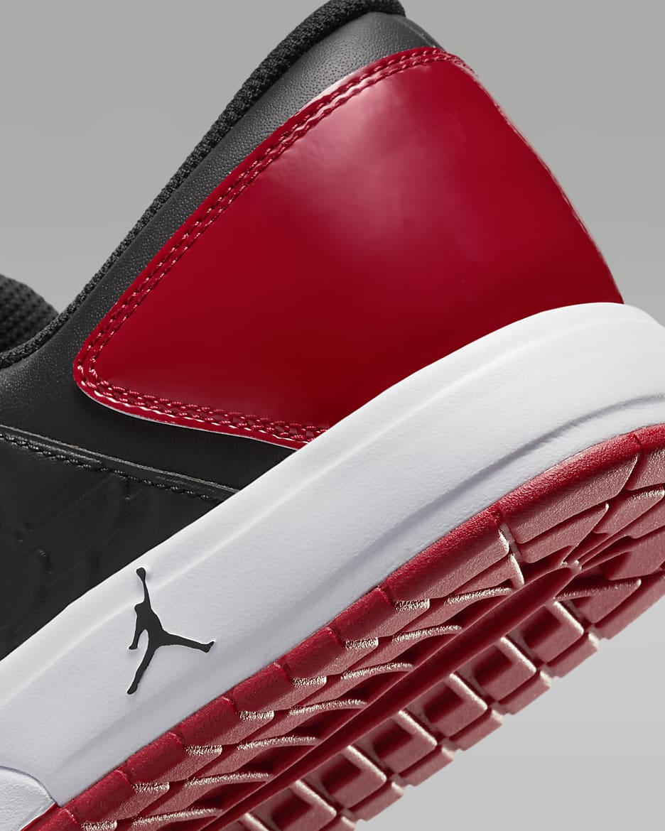 Jordan Nu Retro 1 Low Men's Shoes - Black/White/Varsity Red