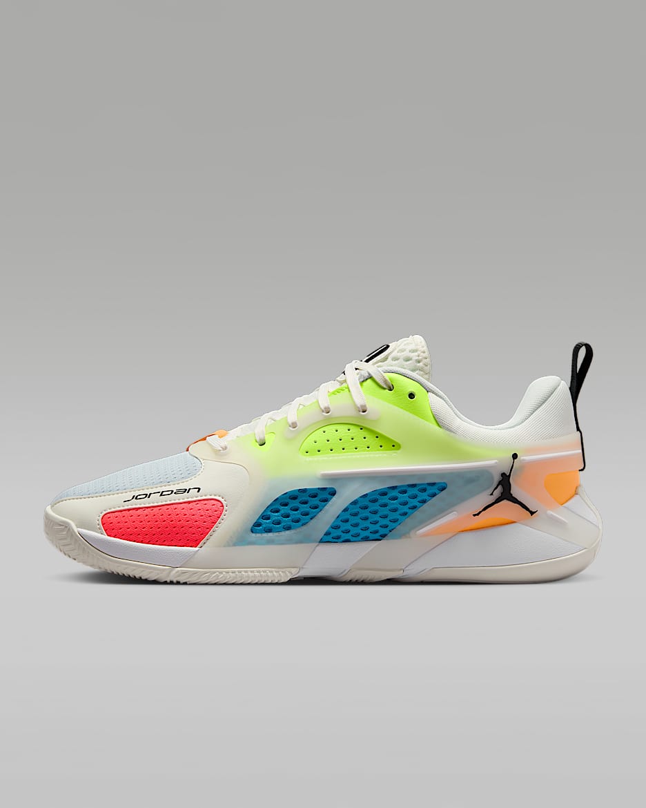 Jordan Heir Series PF Basketball Shoes - Sail/Dark Powder Blue/Volt/Black